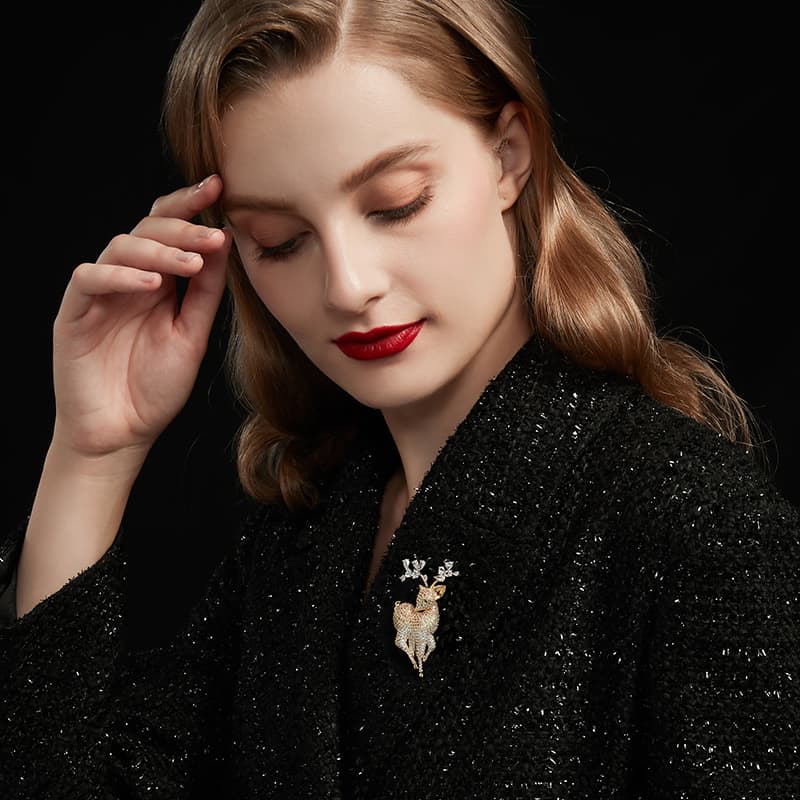 Брошь HMZ Deer Brooch Gold - изображение 3