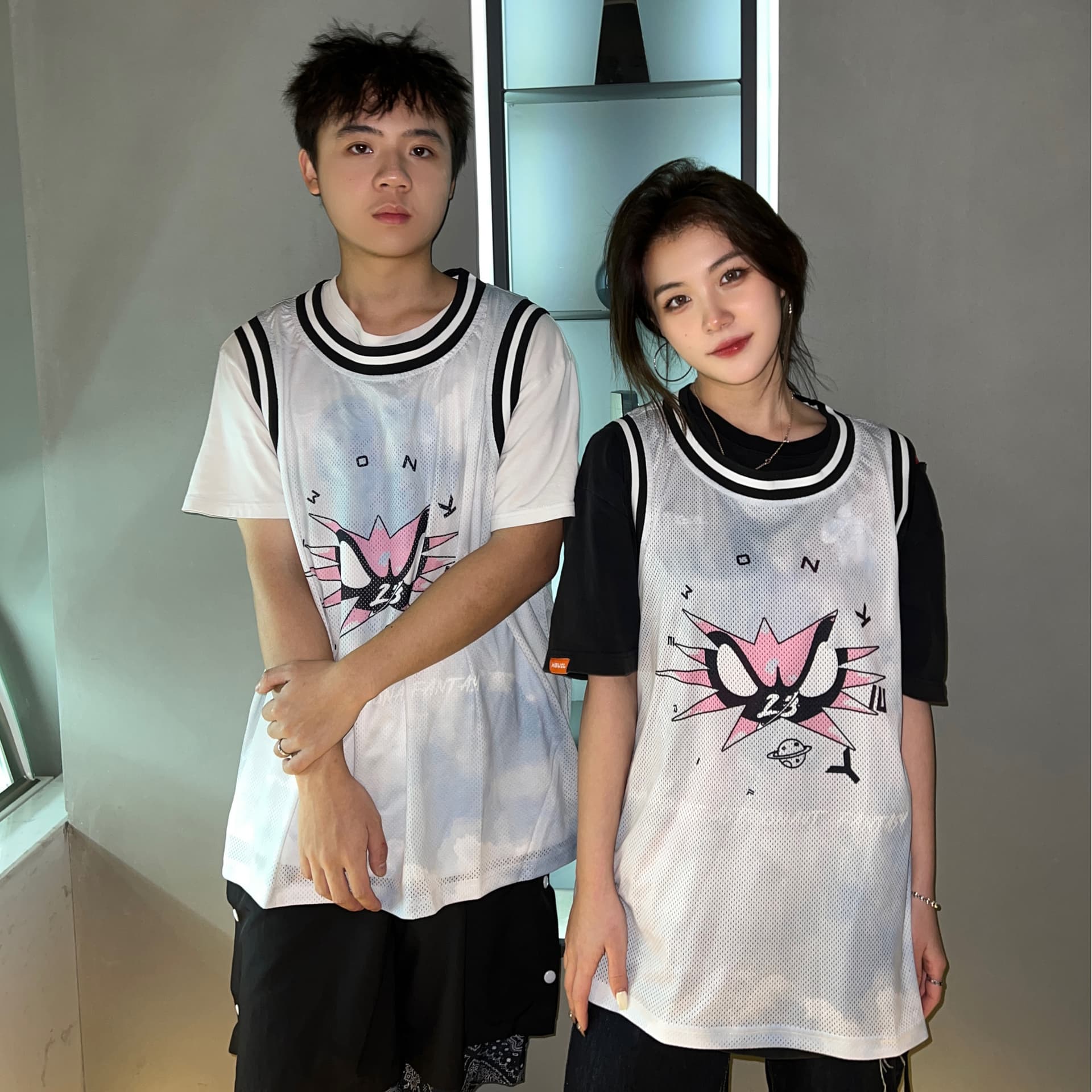 Баскетбольная майка FireMonkey White Cloud Basketball Vest - изображение 3