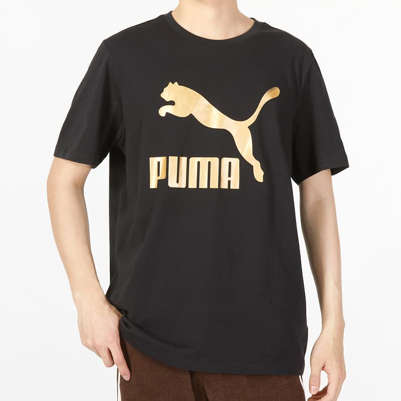 Футболка PUMA Classics Metallic Logo Tee - изображение 4