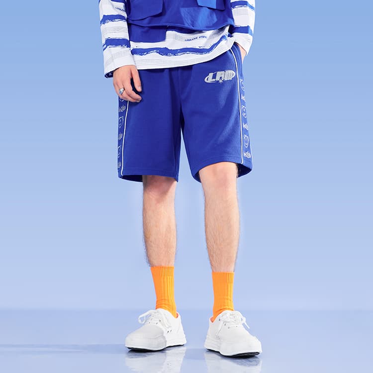 Шорты LAMLICKA Waffle Shorts Blue - изображение 4