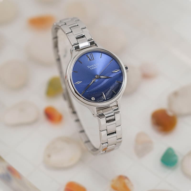 Часы CASIO SHEEN SEA WAVE SHE-4550D-2BUPR - изображение 4