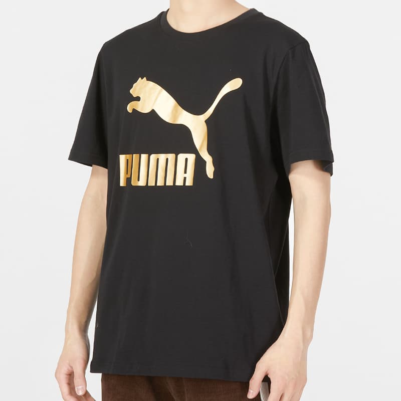 Футболка PUMA Classics Metallic Logo Tee - изображение 5