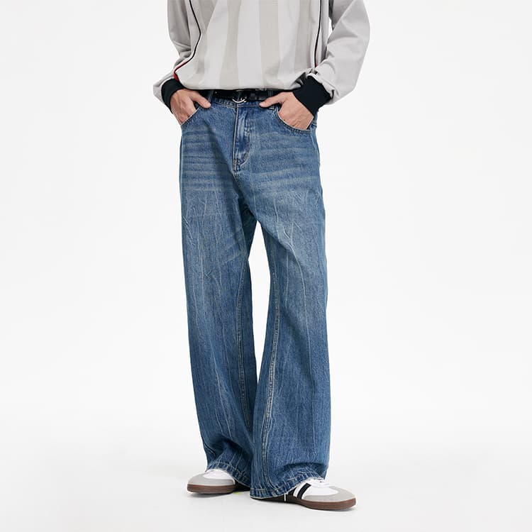 Штаны DIMC Straight Leg Jeans Blue - изображение 3