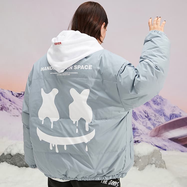 Зимняя куртка пуховик ER Reversible Logo Puffer Jacket - изображение 5