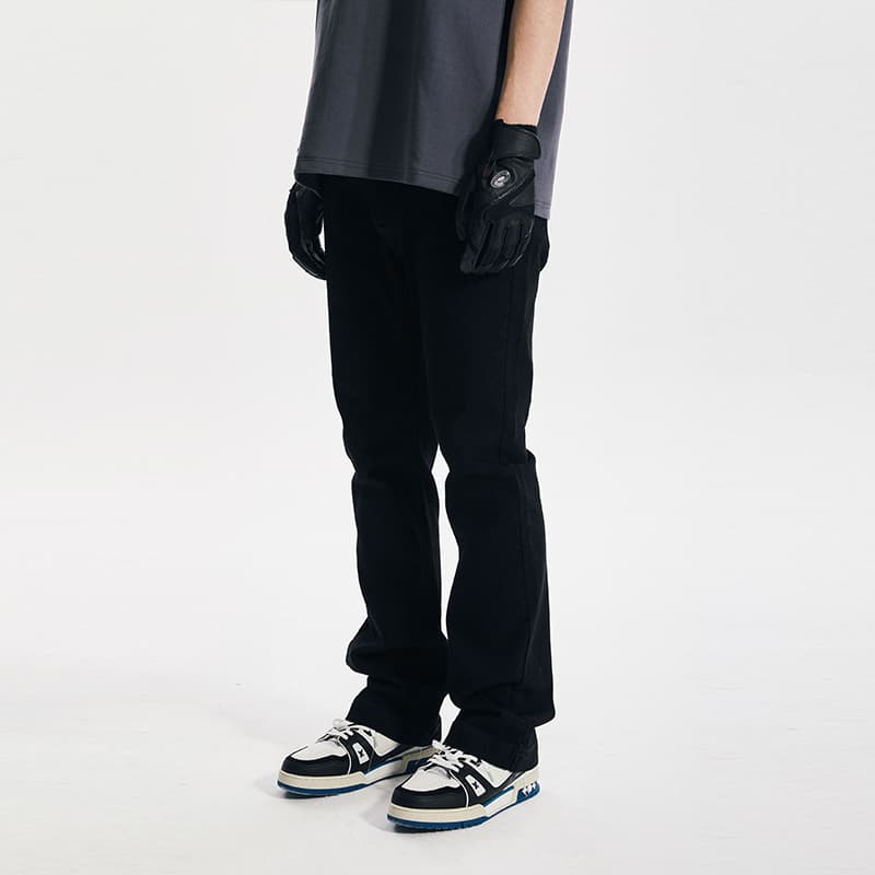 Штаны COLDSTONE Black Flared Jeans - изображение 5