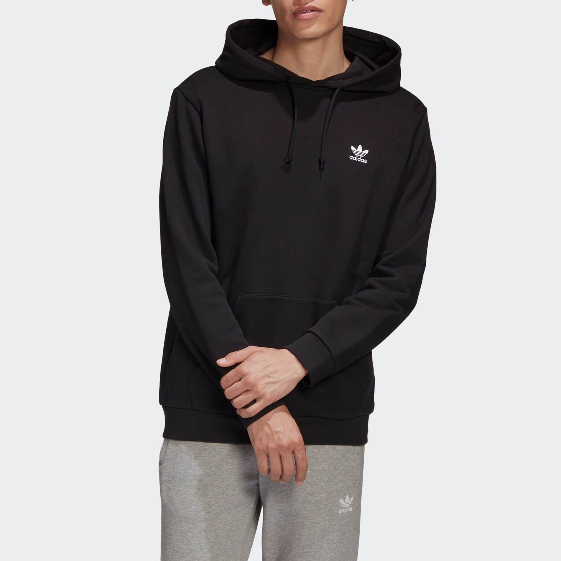Худи adidas Originals Trefoil Logo Hoodie Black - изображение 3