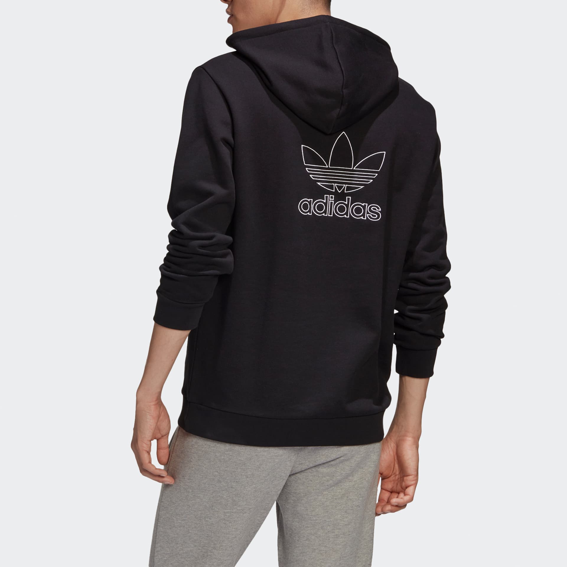 Худи adidas Originals Trefoil Logo Hoodie Black - изображение 4