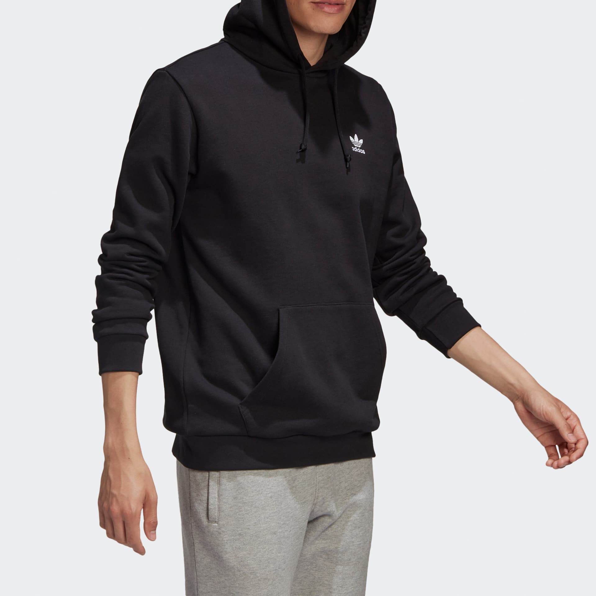 Худи adidas Originals Trefoil Logo Hoodie Black - изображение 5