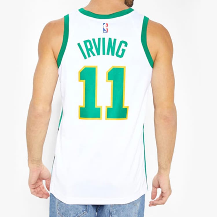 Баскетбольная майка Nike NBA Jersey Kyrie Irving Celtics 11 White Green - изображение 5