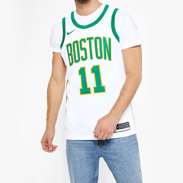 Баскетбольная майка Nike NBA Jersey Kyrie Irving Celtics 11 White Green - изображение 4