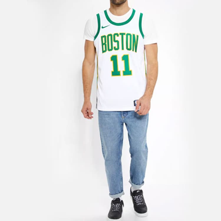 Баскетбольная майка Nike NBA Jersey Kyrie Irving Celtics 11 White Green - изображение 3