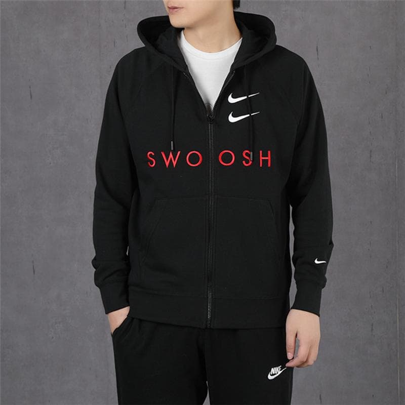 Куртка Nike Sportswear Swoosh Jacket Black - изображение 4