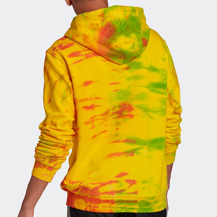 Худи adidas Originals Tie-Dye Hoodie Yellow - изображение 5