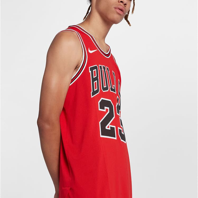Баскетбольная майка Jordan NBA Icon Edition Authentic Jersey Chicago Bulls Red - изображение 7