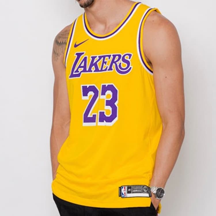 Баскетбольная майка Nike LeBron James Connected Jersey Yellow - изображение 3