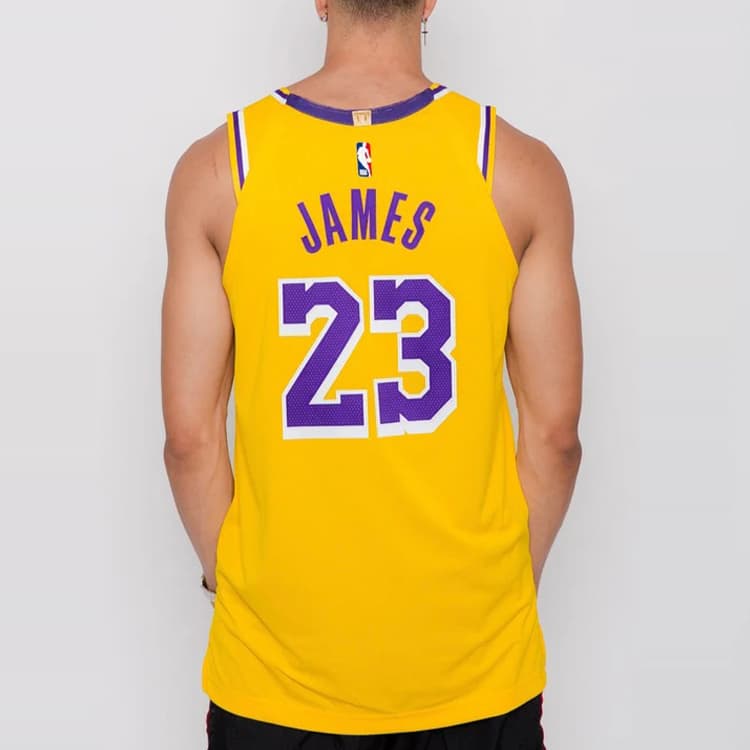 Баскетбольная майка Nike LeBron James Connected Jersey Yellow - изображение 4