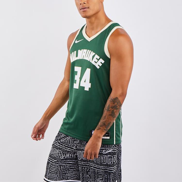 Баскетбольная майка Nike NBA Giannis Antetokounmpo 34 Jersey Green - изображение 3