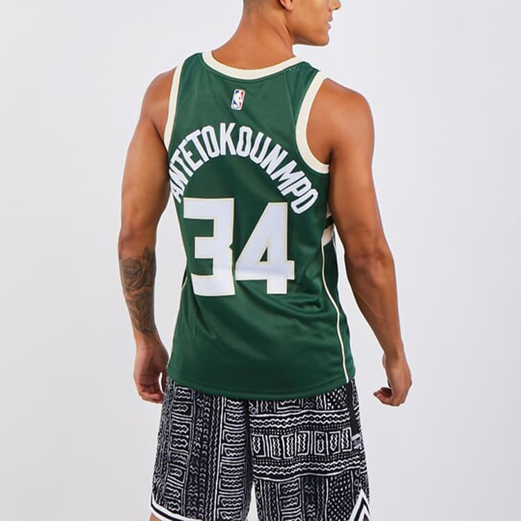 Баскетбольная майка Nike NBA Giannis Antetokounmpo 34 Jersey Green - изображение 4