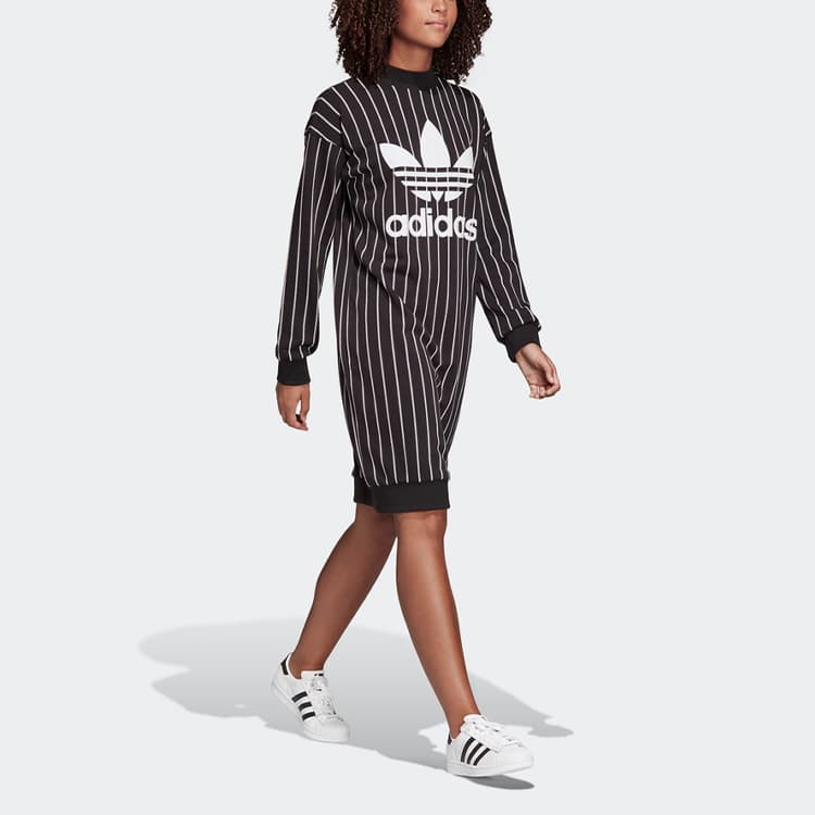 Платье adidas Originals Sweat Dress Black - изображение 5