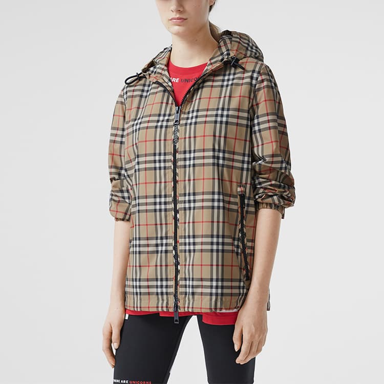Куртка Burberry Vintage Check Hoodie - изображение 5