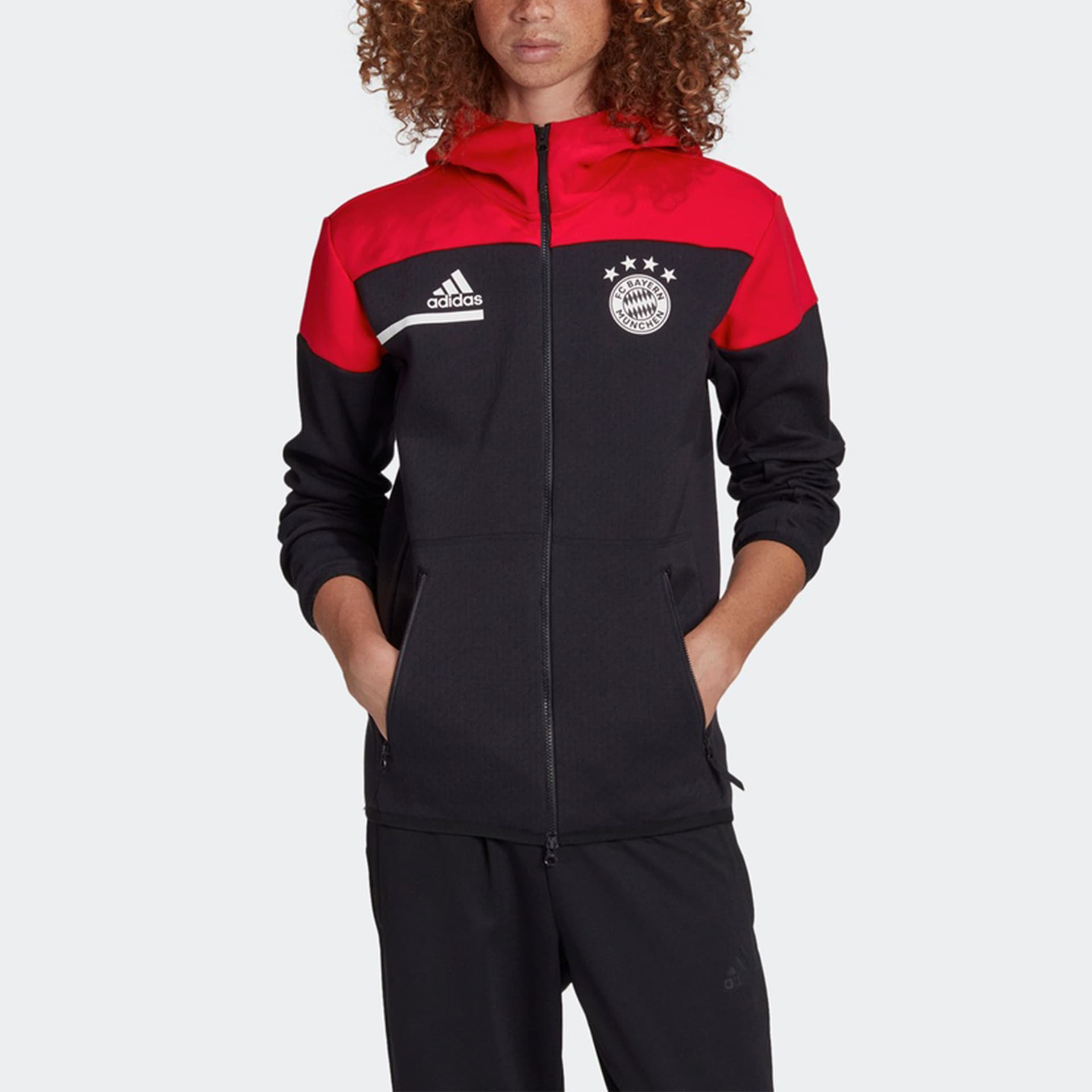 Куртка adidas Fcb zn 20-21 - изображение 3