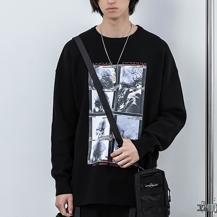 Кофта ENSHADOWER Lazy Knit Sweater Black - изображение 3
