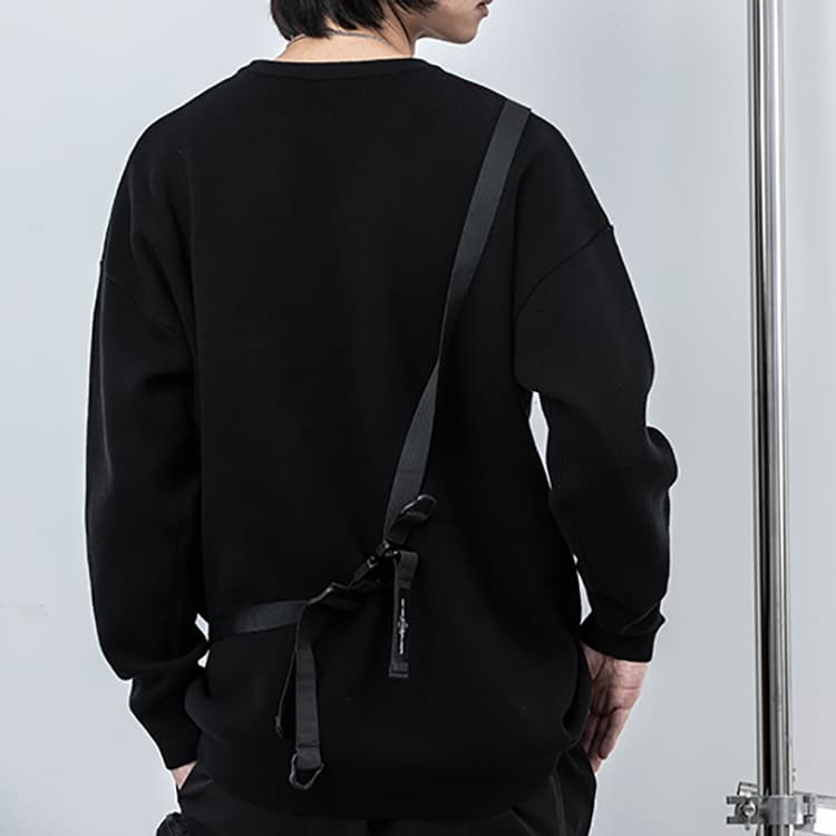 Кофта ENSHADOWER Lazy Knit Sweater Black - изображение 4