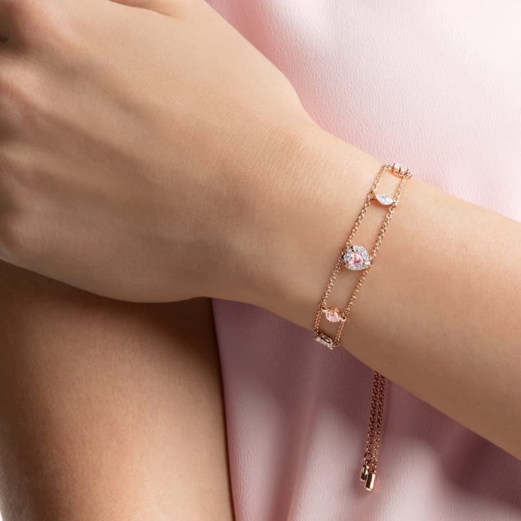 Браслет Swarovski One Rose Gold Bracelet - изображение 3