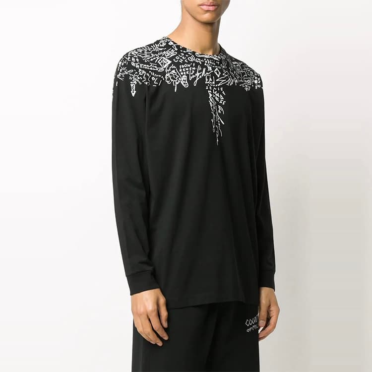 Кофта Marcelo Burlon Wings Long Sleeve T-Shirt Black - изображение 3