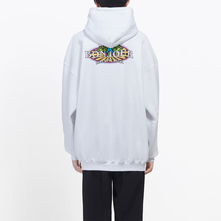 Худи Balenciaga Белый Женские Толстовки - изображение 4