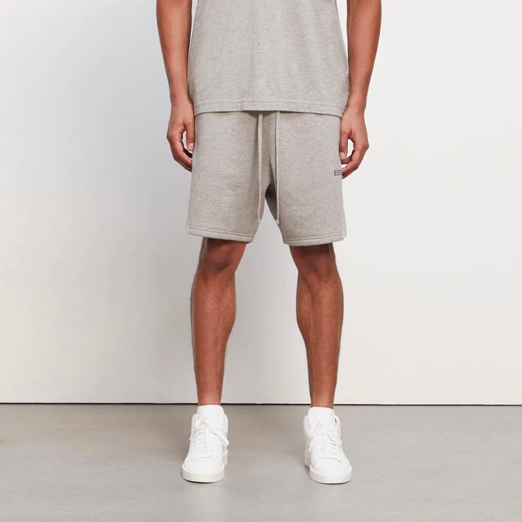 Шорты Fear of God Essentials FW20 Sweat Shorts Heather Oat Logo - изображение 2