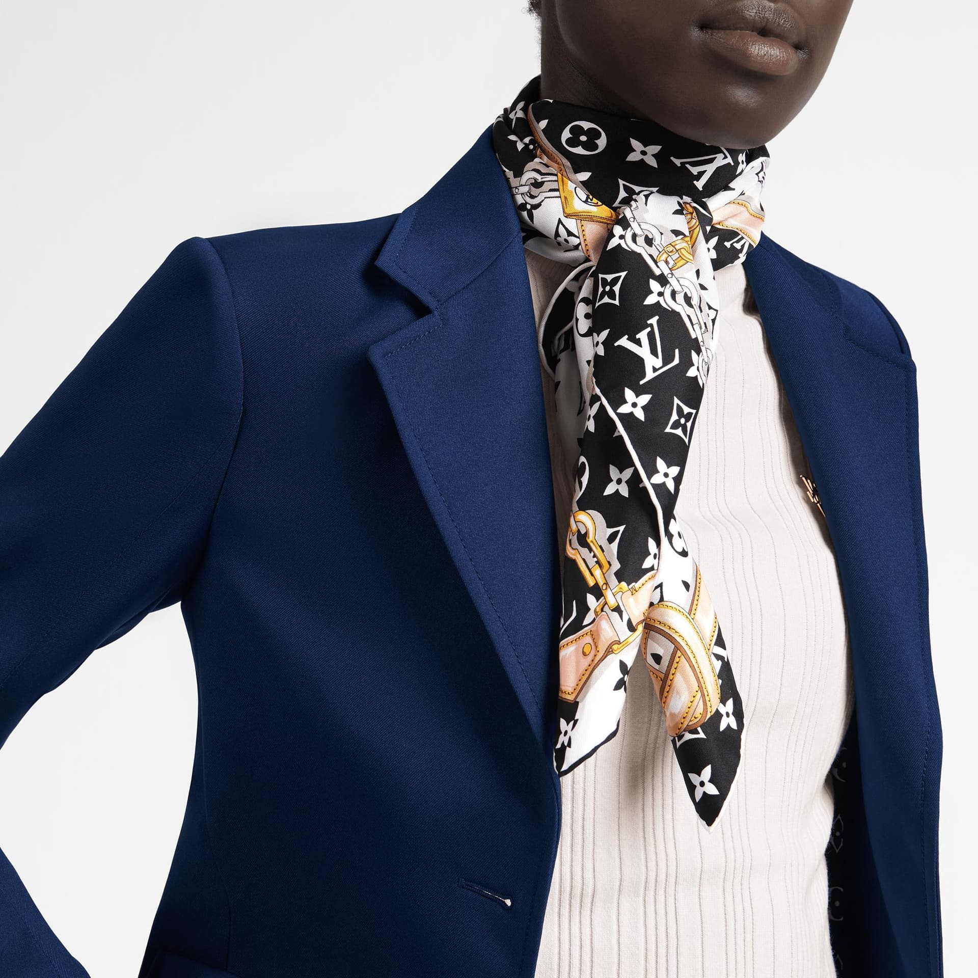 Платок Louis Vuitton Scarf Black - изображение 5