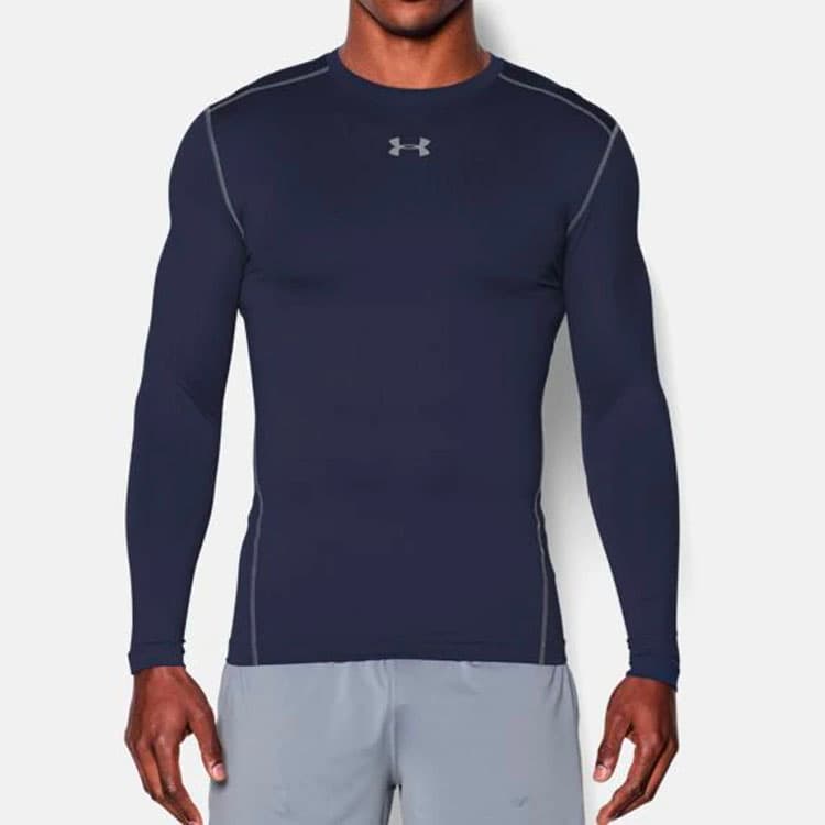 Спортивный костюм Under Armour HeatGear Compression Shirt Navy - изображение 4