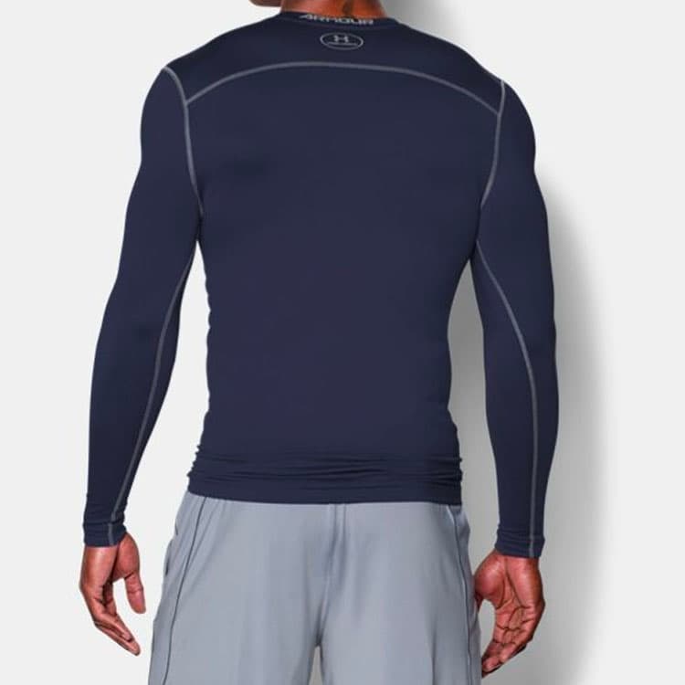 Спортивный костюм Under Armour HeatGear Compression Shirt Navy - изображение 3