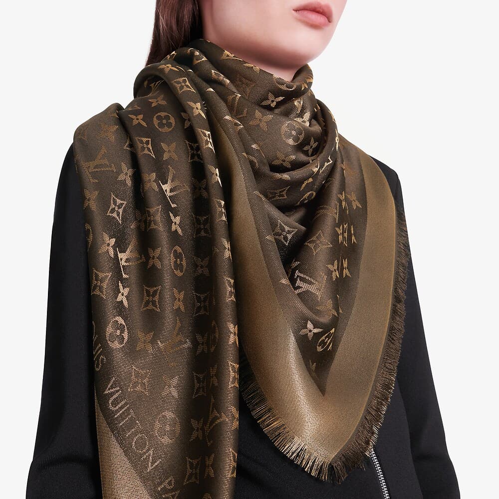 Шарф Louis Vuitton Monogram Shine Scarf - изображение 4