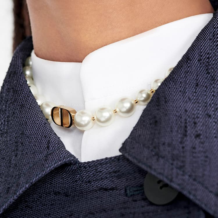 Ожерелье Dior 30 Montaigne Pearl Resin Necklace - изображение 5