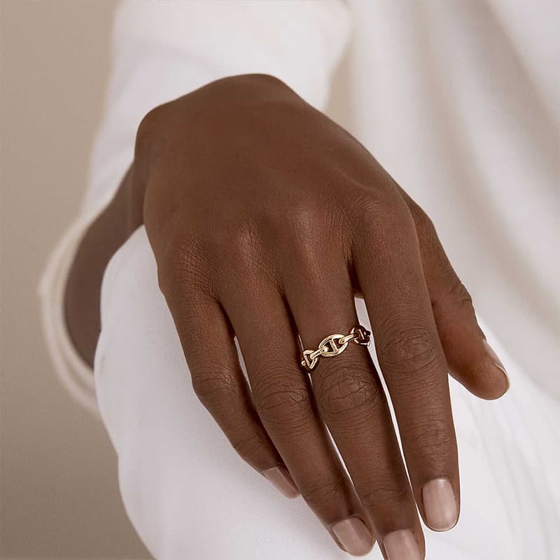 Кольцо Hermes 18K Rose Gold Ring - изображение 2