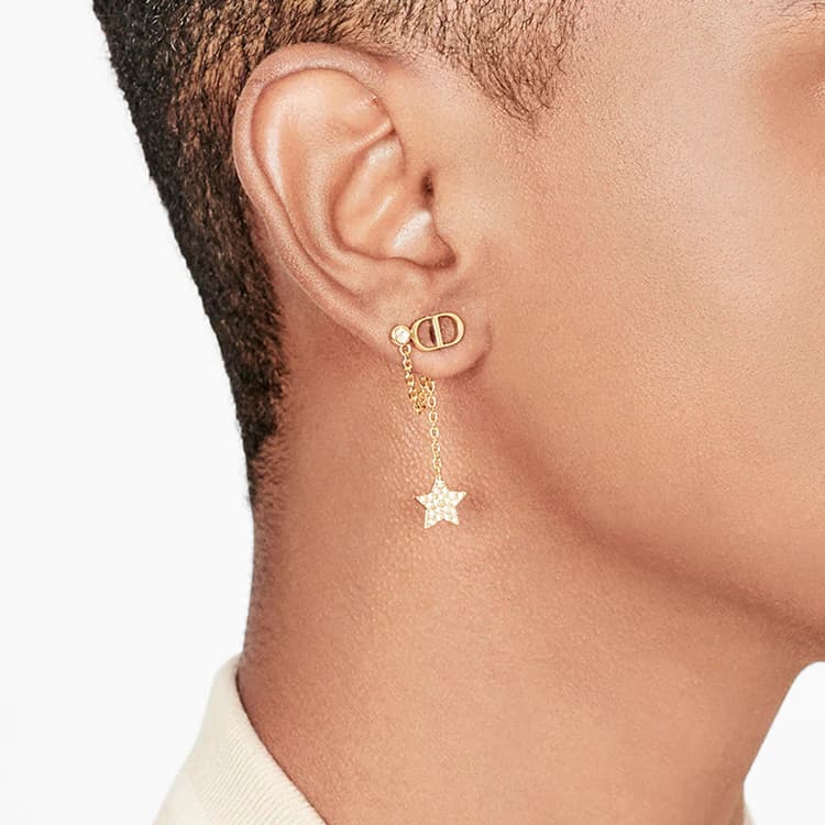 Серьги Dior Cd Star Earrings Gold - изображение 4