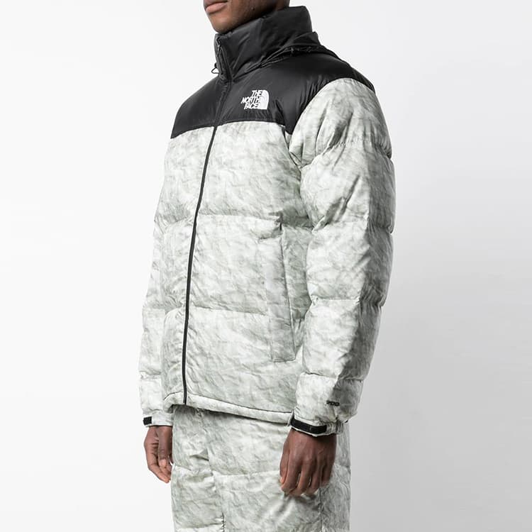 Зимняя куртка Supreme x The North Face Paper Print Nuptse Jacket - изображение 8