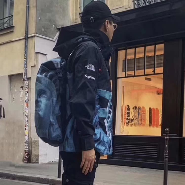 Демисезонная куртка Supreme x The North Face Statue of Liberty Mountain Jacket Black - изображение 6