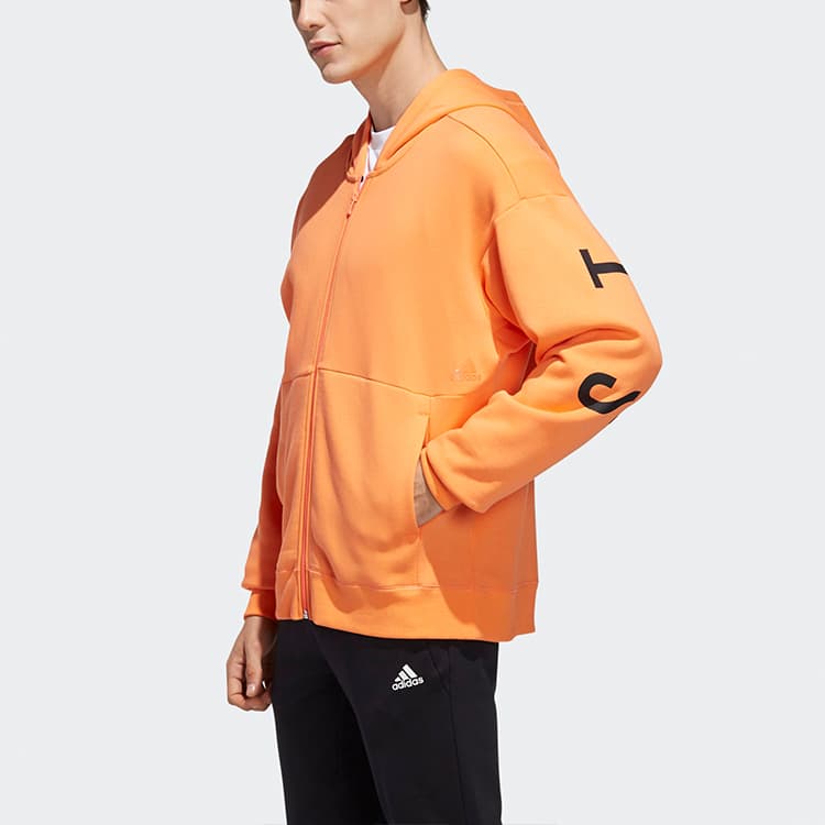 Куртка adidas Sport 2 Street Hoodie Orange - изображение 5