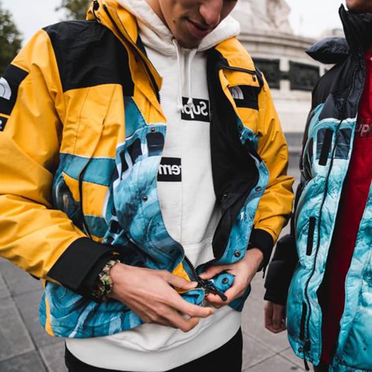 Демисезонная куртка Supreme x The North Face Statue of Liberty Jacket Yellow - изображение 3