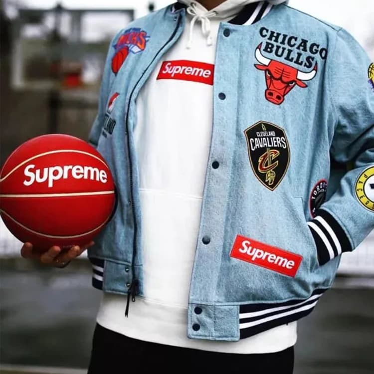 Бомбер Supreme x Nike NBA Teams Warm-Up Jacket - изображение 3