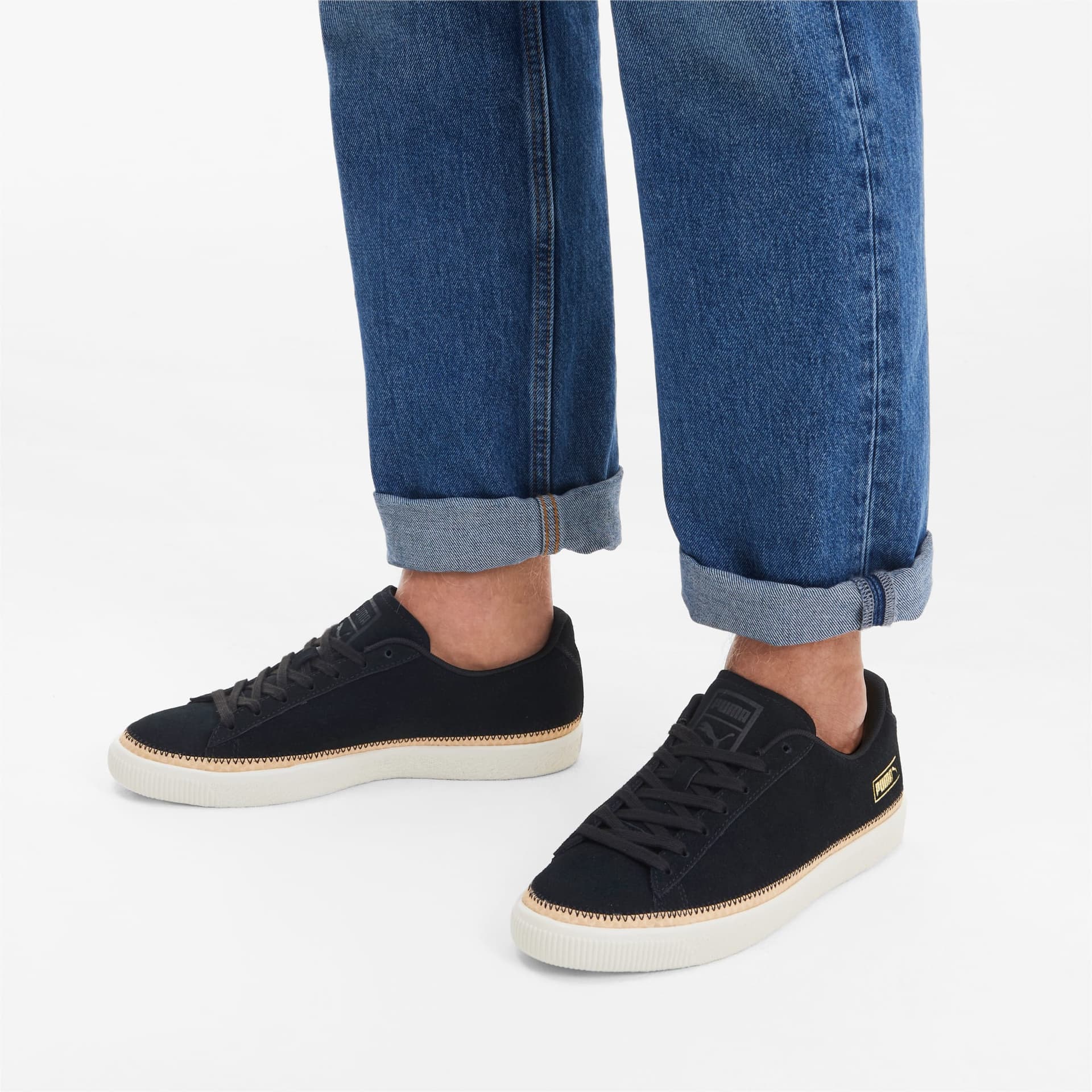 Кроссовки PUMA Suede Trim DLX Black - изображение 6