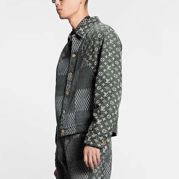 Джинсовая куртка Louis Vuitton x Nigo LV2 Denim Jacket Black - изображение 4