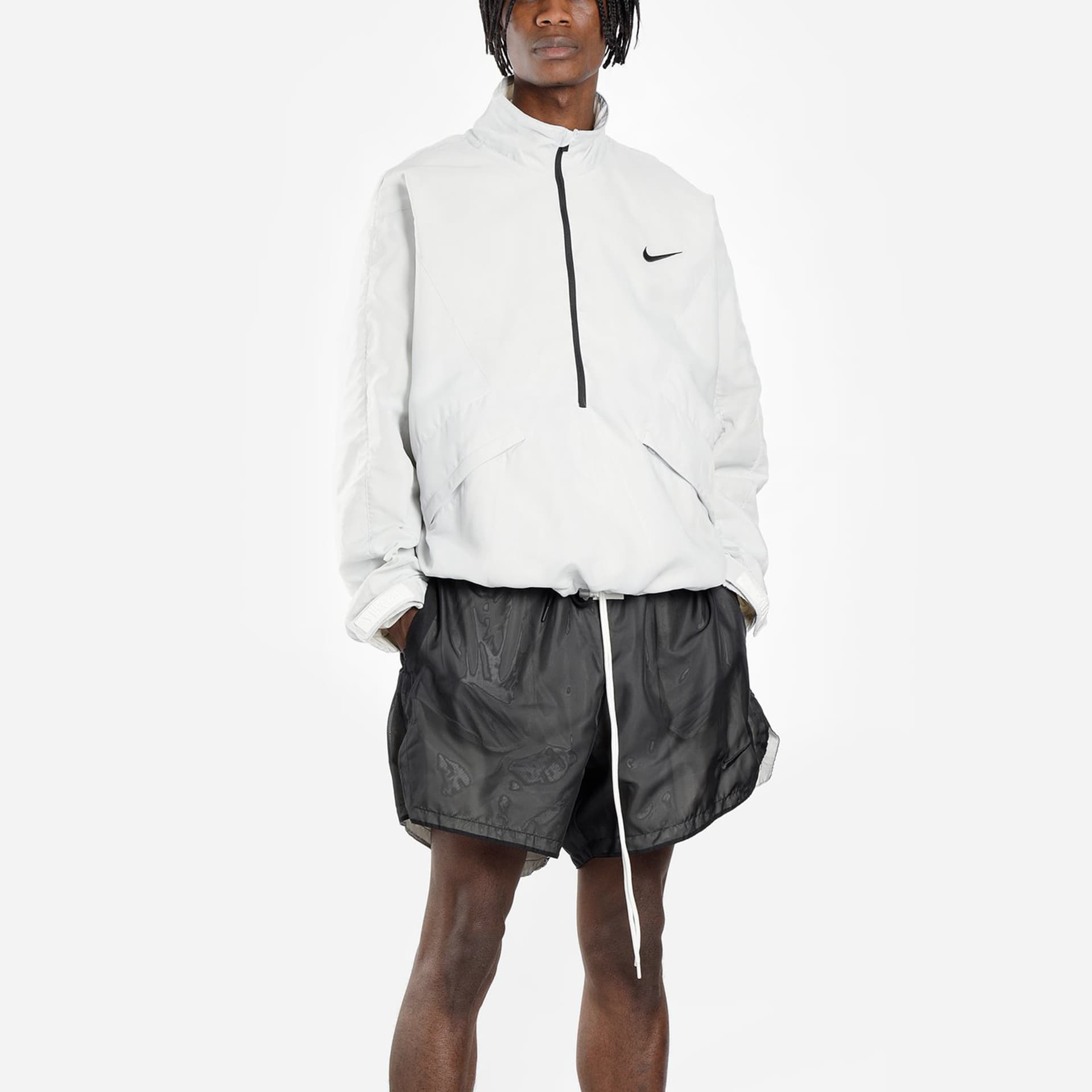 Куртка Nike x Fear of God Half-Zip Jacket White - изображение 5