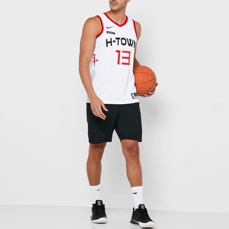 Баскетбольная майка Nike NBA James Harden 13 Jersey White - изображение 4