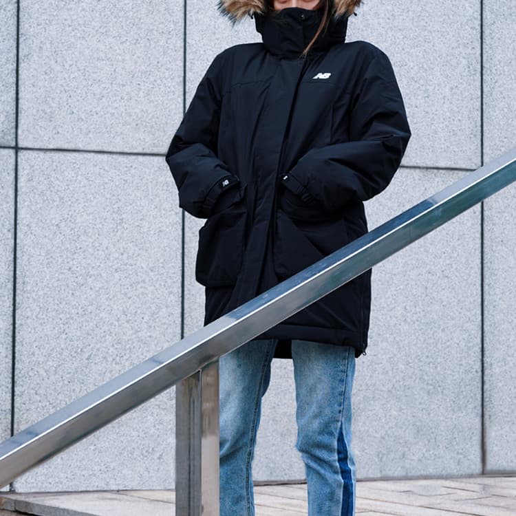 Пуховик New Balance Workwear Mid-Length Down Jacket - изображение 3