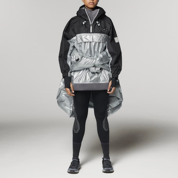 adidas Stella McCartney Quilted Jacket Silver - изображение 3