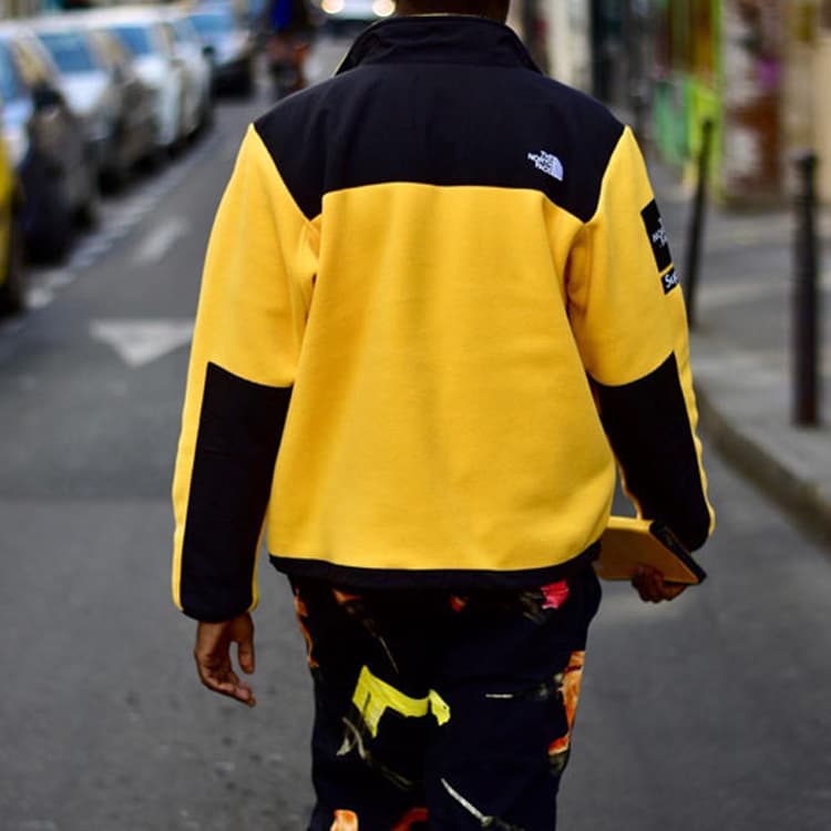 Куртка Supreme x The North Face Arc Logo Denali Fleece Jacket Yellow - изображение 8